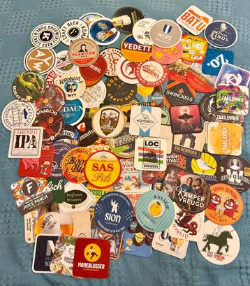Bier viltje bierdeckel beer coasters sous-bock (86 st) beschikbaar voor biedingen