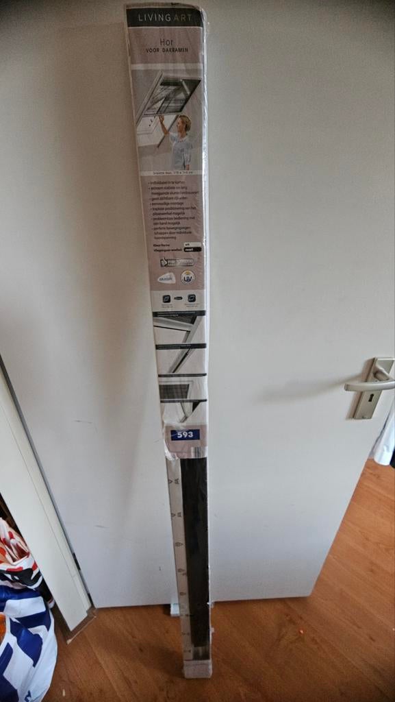 Hor voor dakraam Nieuw, Ophalen, 100 tot 150 cm, Wit, Nieuw