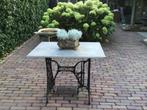 Te koop aangeboden: Prachtige Brocante (tuin) tafel., Ophalen, Zo goed als nieuw, Rechthoekig, Metaal