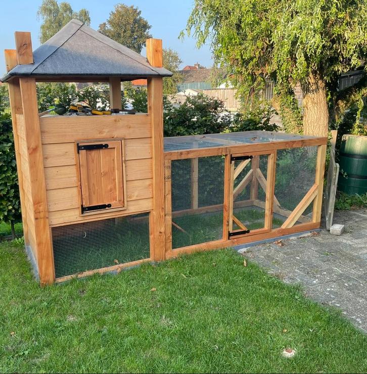 Kippenhok konijen hok , hooiberg, Dieren en Toebehoren, Vogels | Hokken en Kooien, Nieuw, Overige typen, Hout, Ophalen