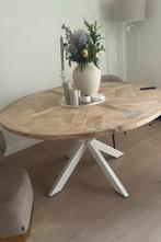 Riviera maison eettafel, Huis en Inrichting, 75 m² of meer, Wit, Ophalen of Verzenden, Zo goed als nieuw
