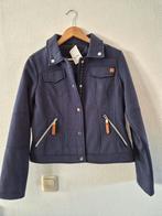 Luxe navy sweatjasje van District maat 38, Kleding | Dames, Jassen | Zomer, Maat 38/40 (M), Nieuw, District, Verzenden