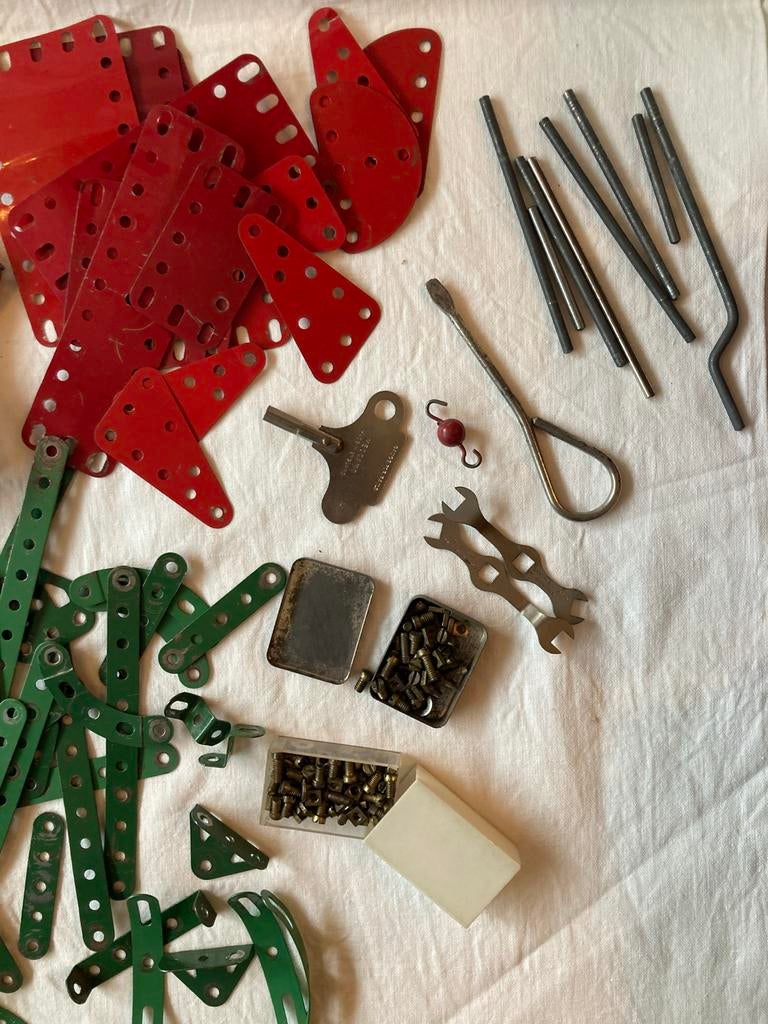 Meccano Onderdelen - Vintage Constructiespeelgoed, Hobby en Vrije tijd, Modelbouw | Auto's en Voertuigen, Gebruikt, Ophalen of Verzenden