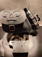 Motor Zadeltas met SKULL Design en zelfreinigende thermofles, Ophalen of Verzenden, Zo goed als nieuw