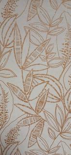 Dutch Wallcoverings behang Karuna A71801 Vliesbehang goud, Ophalen of Verzenden, Minder dan 10 m², Beige