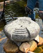 Bronsteen (graniet) waterornament, Tuin en Terras, Waterpartijen en Fonteinen, Ophalen, Gebruikt, Waterornament
