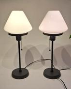 Twee Ikea Alvangen  Tafellampen, Huis en Inrichting, Lampen | Tafellampen, Ophalen of Verzenden, Zo goed als nieuw, Glas, Minder dan 50 cm