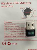 Wifi adapter, driver free, plug and play, nieuw, Computers en Software, USB Sticks, Ophalen of Verzenden, Nieuw