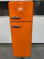 Retro Smeg Koelkast Oranje, Witgoed en Apparatuur, Koelkasten en IJskasten, 150 tot 200 liter, Gebruikt, 120 tot 140 cm, 60 cm of meer