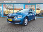 Skoda Kamiq 1.0 TSI Greentech 110pk 2021 Blauw, Auto's, Skoda, Voorwielaandrijving, Stof, Zwart, Blauw