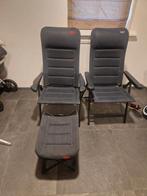 Crespo stoel en voetenbank, Caravans en Kamperen, Kampeermeubelen, Ophalen of Verzenden, Nieuw, Campingstoel