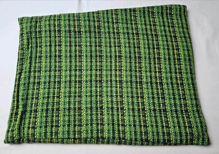 Vintage kussen Stof. Verschillende tinten groen, Huis en Inrichting, Woonaccessoires | Kussens, Gebruikt, Groen, Overige vormen