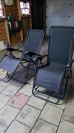 Relaxstoelen - 2 stuks + ligbed, Tuin en Terras, Ligbedden, Ophalen of Verzenden, Metaal, Inklapbaar