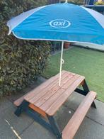 Axi Nick Picknicktafel kind met Parasol, Gebruikt, Rechthoekig, Hout, Ophalen