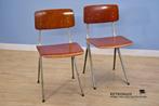 Set vintage stoelen teak Marko 1960s retro 60s, Huis en Inrichting, Stoelen, Ophalen, Gebruikt, Bruin