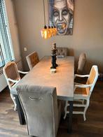 Beton Cire Tafel - Stoer & Stijlvol, Huis en Inrichting, Tafels | Eettafels, Ophalen, Overige materialen, 50 tot 100 cm, Zo goed als nieuw