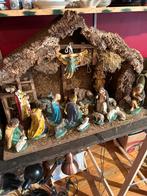 Oude Kerststal met beelden (beschadigd), Antiek en Kunst, Antiek | Religie, Ophalen