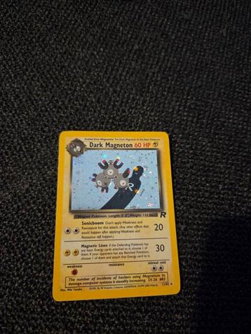 Dark Magneton 11/82 Pokemon Team Rocket holo swirl beschikbaar voor biedingen