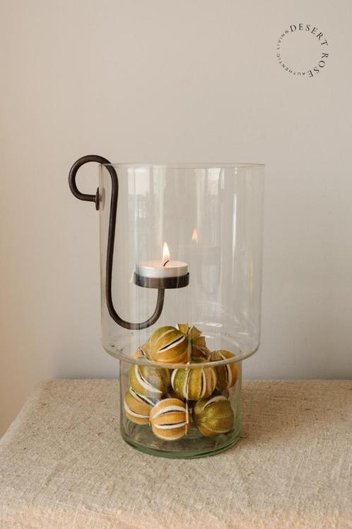 Glashaak voor windlicht, Huis en Inrichting, Woonaccessoires | Kandelaars en Kaarsen, Nieuw, Kandelaar, Minder dan 25 cm, Metaal