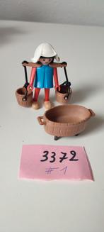 Playmobil vrouw met water emmer nummer 3372 jaar 1977, Ophalen of Verzenden, Gebruikt, Los playmobil