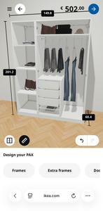 Ikea pax kast 50cm+1m breed -zsm ophalen!, Huis en Inrichting, Kasten | Kledingkasten, Ophalen, Gebruikt, 200 cm of meer, 150 tot 200 cm