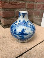 Delfts Blauwe Vaas Porceleyne Fles - Handbeschilderd Molen, Antiek en Kunst, Antiek | Keramiek en Aardewerk, Ophalen of Verzenden