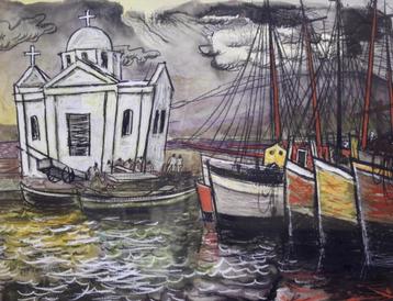 Origineel werk Charles Eyck - Mixed media - Gouache - 1973 beschikbaar voor biedingen