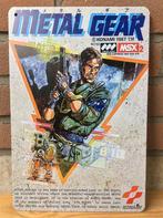 METAL GEAR MSX 2 KONAMI Metalen Wandbord, 1 speler, Verzenden, Nieuw, Vanaf 12 jaar