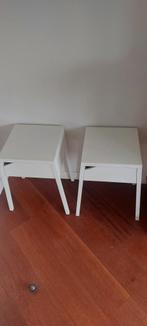 Set 2 metalen nachtkastjes, Ophalen, Minder dan 45 cm, Metaal of Aluminium, 55 tot 70 cm