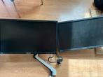 2 Samsung schermen incl webcam & standaard en kabels, Computers en Software, Monitoren, Ophalen, Zo goed als nieuw, DisplayPort