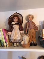 Antieke poppen en hondje…., Verzamelen, Poppen, Ophalen, Zo goed als nieuw, Pop