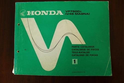 Honda VF750 V45 Magna 1982 parts catalogue teile katalog, Motoren, Handleidingen en Instructieboekjes, Honda, Ophalen of Verzenden