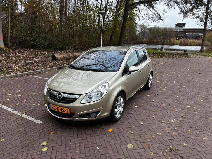 Opel Corsa 1.4 16V 5D 2009 Beige, Auto's, Opel, Particulier, Corsa, ABS, Airconditioning, Centrale vergrendeling, Climate control