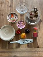 Etageres, cake schep, taartjes en borden, Ophalen of Verzenden, Zo goed als nieuw, Taarten of Cupcakes, Versiering