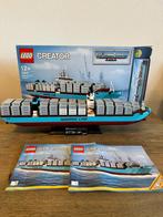 Lego creator Maersk containerschip 10241, Ophalen, Zo goed als nieuw, Complete set, Lego