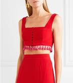 Staud Crop Top Bustier Maat M - Rood, Maat 38/40 (M), Info@staud.clothing, Verzenden, Staud