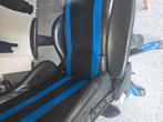 Gamestoel blauw Zwart, Huis en Inrichting, Bureaustoelen, Ophalen, Gebruikt, Zwart, Gaming bureaustoel