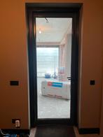 Mooie buitendeur met glas en zwart beslag, Doe-het-zelf en Verbouw, Deuren en Horren, Ophalen, Gebruikt, 80 tot 100 cm, 215 cm of meer