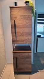 Meubelset hout met zwart metaal, van DeBommel, Ophalen, Zo goed als nieuw