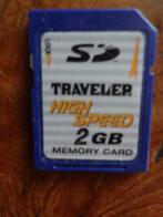 Sd card traveller high speed 2 gb memory card, Audio, Tv en Foto, Fotografie | Geheugenkaarten, SD, Ophalen of Verzenden