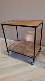Mooi trolley tafeltje op wielen - 60x55x40 cm, Ophalen, Minder dan 45 cm, 55 tot 75 cm, Zo goed als nieuw