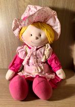 Simba roze lappenpop pop stof meisjespop speelgoed boerin, Ophalen of Verzenden, Zo goed als nieuw, Overige typen