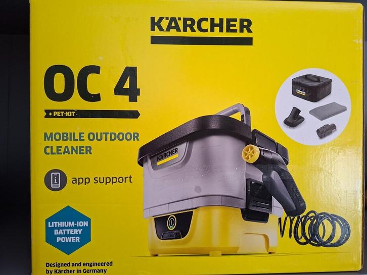 Kärcher OC 4 Mobiele Reiniger + Pet Kit (Zo goed als nieuw), Tuin en Terras, Hogedrukreinigers, Zo goed als nieuw, Accu, Ophalen of Verzenden