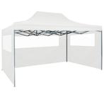 Partytent met 3 zijwanden inklapbaar 3x4 m staal wit, Nieuw, 2 meter of meer, Minder dan 5 meter, Ophalen of Verzenden