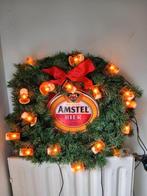 Originele retro Amstel bier kerstkrans verlichting, Diversen, Kerst, Ophalen of Verzenden, Zo goed als nieuw