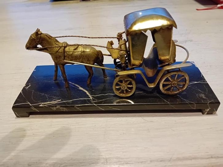 minikoets en zilveren koets, Antiek en Kunst, Antiek | Goud en Zilver, Zilver, Ophalen of Verzenden