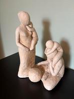 Stenen beeld gezin met 2 kinderen, Ophalen of Verzenden, Zo goed als nieuw