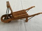 Houten Miniatuur steen  Kruiwagen, Ophalen of Verzenden