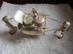 dragers met potjes / Djokja zilver, Antiek en Kunst, Antiek | Goud en Zilver, Ophalen of Verzenden, Zilver