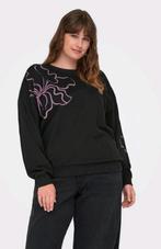 Zwart/paarse sweater van Only Carmakoma Maat 54 nu €21,99, O, O, Trui of Vest, Nieuw